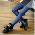 Spring Children's Pants for Girls Fashion Faux Leather Girls Leggings Thin Kids Skinny Trousers Kids Clothing Girl Pencil Pants - - Image 5