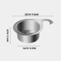 1pcs Stainless steel swan sink filter basket kitchen sink dedicated swan filter basket hanging drain rack kitchen supplies - Image 6
