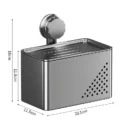 Toilet Suction Cup Tissue Box, Toilet Paper Wall Mounted Waterproof Roll Paper Tube, Toilet Paper Storage Roll Paper Holder - Image 5