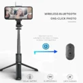 Xiaomi Mijia Selfie Stick 1045mm Wireless Bluetooth LED Fill Light Extended Tripod With Remote Shutter For Android IOS Cellphone - - Image 3