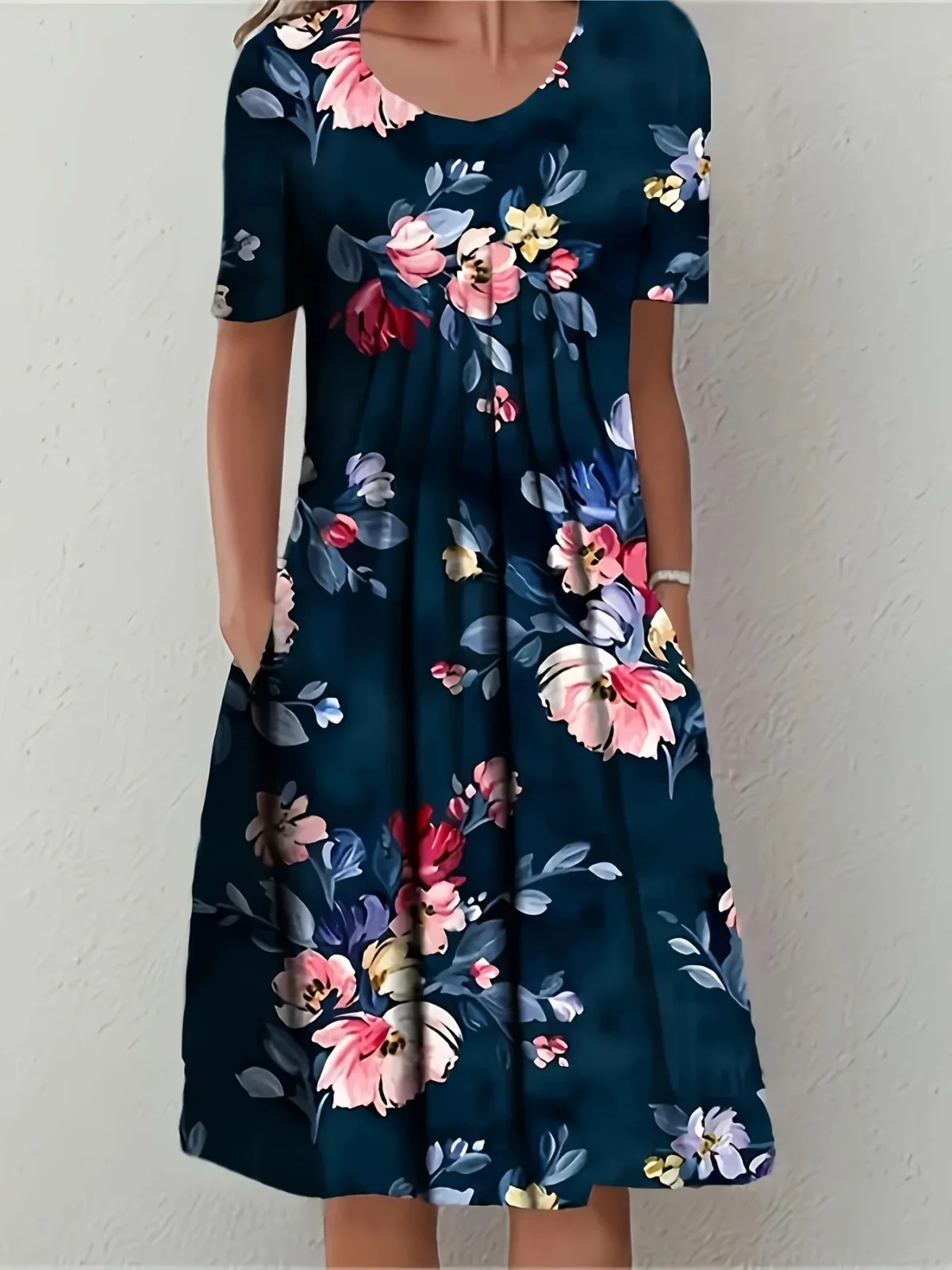 Plus Size Fashion Elegant Women Dress Loose Casual Dress Women Dress New Temperament - Image 3
