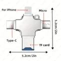 4IN1 Memory Card Reader for iPhone Laptop PC Type-C OTG Adapter for iOS USB A Micro SD Card Reader for Samsung Huawei Xiaomi LG - Image 5