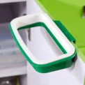 1pc Green Stylish Hanging Garbage Bag Rack with Cover Portable Kitchen Cabinet Rubbish Bag Plastic Rack Support Holder - Image 6