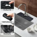 Kitchen Gadgets Silicone Faucet Absorbent Pad Shelf Sink Splash Catcher Countertop Protective Mat Bathroom Drain Mat Acceesories - Image 4