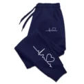 Hot Sales Womens Sweatpants Daily Casual Pants High Quality Fitness Tracksuit Trousers Heart Print Street Sport Jogging Pants - - Image 4