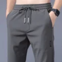 Summer Large Size Men's Pants Ice Silk Thin Breathable Casual Pants Sports Versatile Trousers Slimming You And Smoothing Your Si - Image 2