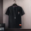 Bear T-shirt Men Women Solid Color O Neck Short-sleeved Tops Summer  Loose Half-sleeve T Shirt Unisex M-4XL - - Image 4