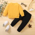 Baby Boy Clothes Toddler Boy Outfit Suit Letter Printing Long Sleeve Top + Pants 2PCs Fashion Infant Spring Sports Clothes - Image 2