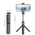 Bluetooth Wireless Selfie Stick Mini Tripod Monopod Remote Shutter With Fill Light for iPhone Samsung Xiaomi Phone Holder - Image 2
