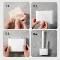 Silicone Toilet Brush With Holder Box Wall Mounted TPR Holder Set Household Artifact Bathroom Daily Cleaning Tools Accessories - Image 5