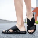 YRZL Men Slippers Casual Sandals Lightweight Comfortable Summer Slides for Men Big Size Breathable Slippers Soft Beach Footwear - Image 2