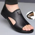 Brand Man Sandals Designer Fashion Leather Casual for Men Summer Comfortable Beach Slippers Outdoor Non-slip Men Sandalias 2025 - Image 3