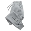 Hot Sales Womens Sweatpants Daily Casual Pants High Quality Fitness Tracksuit Trousers Heart Print Street Sport Jogging Pants - - Image 2