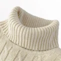 Autumn Men's Long Sleeve Knitted Sweaters Men's Slim Fit Turtleneck Sweater Casual Pullover Sweater Lightweight Ribbed Sweater - Image 4