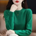 Women Sweater O-neck Autumn Winter Basic Pullover Warm Casual Pulls Jumpers Korean Long-sleeved Solid Knitwear Bottoming Shirt - Image 6