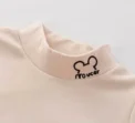Autumn Winter Children Kids Boys Girls T-shirts Tops Turtleneck Solid Long Sleeve Warm Fleece Bottoming Shirts Tees for Kids - Image 5