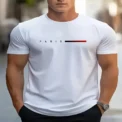 Summer New Fashion 3D Printed Men's T-shirt Casual Crew Neck Short Sleeve Letter Pattern Comfortable Breathable Sweatshirt