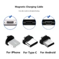 9pcs Converter Charging Cable Adapter For Mobile Phone 360 Degree Rotation Magnetic Tips Replacement Parts Easy Operate Durable - Image 5