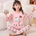 2 4 6 8 10 12 14 Yrs Boys Pajamas Baby Winter Bed Set Sleepwear Children's Clothing Girls Cartoon Pijamas Loungewear Kids Pijama - - Image 2