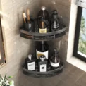 New Shampoo Rack Bathroom Shelf Alloy Makeup Storage Organizer Shower Accessories No Drill Wall Corner Shelf - Image 3