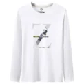Men's Long Sleeve T-Shirt New Spring Autumn Trendy Base Layer Top Loose Fit Sweatshirt For Casual Wear