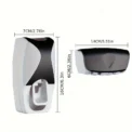A Set Wall Mount Automatic Toothpaste Dispenser & Toothbrush Holder Set, Dust-proof Bathroom Accessories Squeezer - Image 6