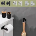 Black Toilet Brush for Bath Fashion Clean Tool Flexible Soft Bristles Cleaning Brush Modern Bathroom Accessories - Image 5