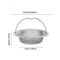 1Pc Stainless Steel Kitchen Sink Filter, Garbage Food Residue/Hair Catcher, Keep Your Bathtub - - Image 2