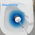 Toilet Cleaning Brush Without Dead Ends Plastic Wall Mounted Toilet Brush Bathroom Accessories Punch Free Cleaning Tool - Image 5