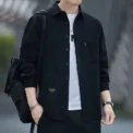 New Loose-fit Casual Men's Long Sleeve Vintage  Shirt Jacket Spring Autumn Shirt Underwear - Image 4