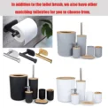 Black Toilet Brush for Bath Fashion Clean Tool Flexible Soft Bristles Cleaning Brush Modern Bathroom Accessories - Image 4