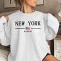 Sports Comfortable Pullover Casual Fashion Hot Sales Women's Sweatshirts Print O-Neck Tops Jogging Outdoors High Grade Clothing - Image 4