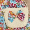 (Girls 0-3 years old)New Summer Girls Dress Halter Small Flying Sleeve Ruffled Flowers Full Print + Crossbody Bag A-line Dress - Image 6