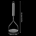 Stainless Steel Potato Masher Pumpkin Garlic Vegetable Fruit Easy Mud Press Grinder Children Food Crusher Kitchen Accessories - Image 6
