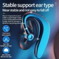 Wireless Bluetooth Headset Single Ear Earplugs Ultra Long Battery Life Business Earphones Mobile Phone Headphones Earbuds Mono - Image 6