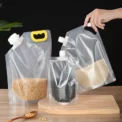 Household Food Grade Large Diameter Sealed Bag Spout Bag Kitchen Supplies Grain Storage Bag Food Packaging Kitchen Accessories - Image 3