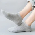 10 pairs/Men's Socks Spring/Summer Thin, Breathable, Soft Polyester Cotton Socks Black Casual Business Ankle Socks Boat Socks Si - AliExpress 200574005 - Image 3