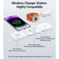 100W 3 in 1 Foldable Fast Wireless Charger for iPhone 15 14 13 12 Pro Max Airpods iWatch 8 7 Fast Charging Dock Station Chargers - Image 2