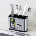 Stainless Steel Cutlery Holder Household Tableware Drainboard Spoon Storage Kitchen Organizer Drainer Dish Drying Rack - Image 5