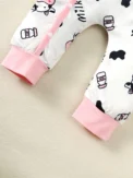 2PCS Newborn Baby Girl Fashion Jumpsuit Cute Cow Long Sleeve Bodysuit+Headband Spring&Autumn Romper for Toddler Girl 0-18 Months - Image 4