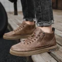 Men Boots Winter High Top Leather Shoes Fashion Cotton Shoes Fashion Ankle Boots Business Casual Outdoor Shoes Male Sneakers New - Image 3