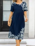 Plus Size Fashion Elegant Women Dress Loose Casual Dress Women Dress New Temperament - Image 5