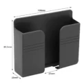 Wall Mobile Phone Holder Plug Phone Charging Stand Remote Control Storage Box Bracket Punch-Free Mounted Organizer Holders - Image 6
