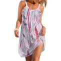 Summer Women's Short Dresses Elegant Tie Dye Slip Dress 3D Print Casual Woman Dresses Clothes Daily Female Original Design Wear - Image 5