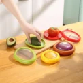 Fruit Vegetable Airtight Fresh Storage Box Lemon Tomato Avocado Preservation Seal Cover Transparent Reusable Kitchen Tools - Image 2