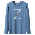 Men's Long Sleeve T-Shirt New Spring Autumn Trendy Base Layer Top Loose Fit Sweatshirt For Casual Wear - Image 5