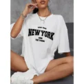 When 1968 The New York Is Young Woman T Shirt Girl Oversize Daily Top Female Creativity Streettshirt Individual Casual Clothes - Image 2