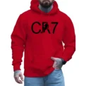 Men's Patchwork Fleece Warm Streetwear MaleHooded Sweatshirt Hoodies Clothing Casual Loose Fashion Autumn Winter Sports Outwear - Image 4