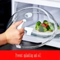 (1pc)Microwave Oven Splash Proof Cover, High Temperature Resistant Food Heating Cover, Food Preservation Cover, Oil Proof Cover - Image 2