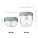 500/900ML Manual Meat Mincer Garlic Chopper Rotate Garlic Press Crusher Vegetable Onion Cutter Kitchen Cooking Accessories - Image 6